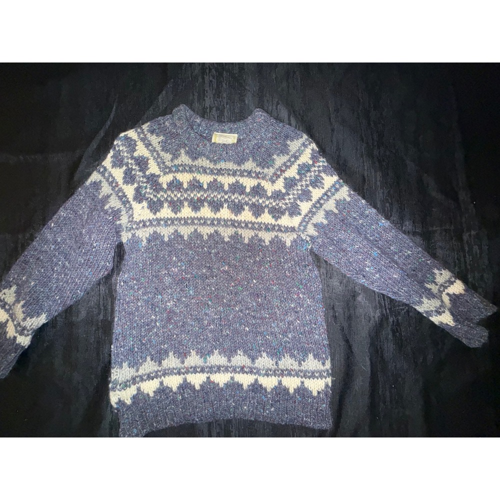 Vintage Gaeltarra Ireland Pure New Wool Fair Isle Sweater Size 36 (US small)